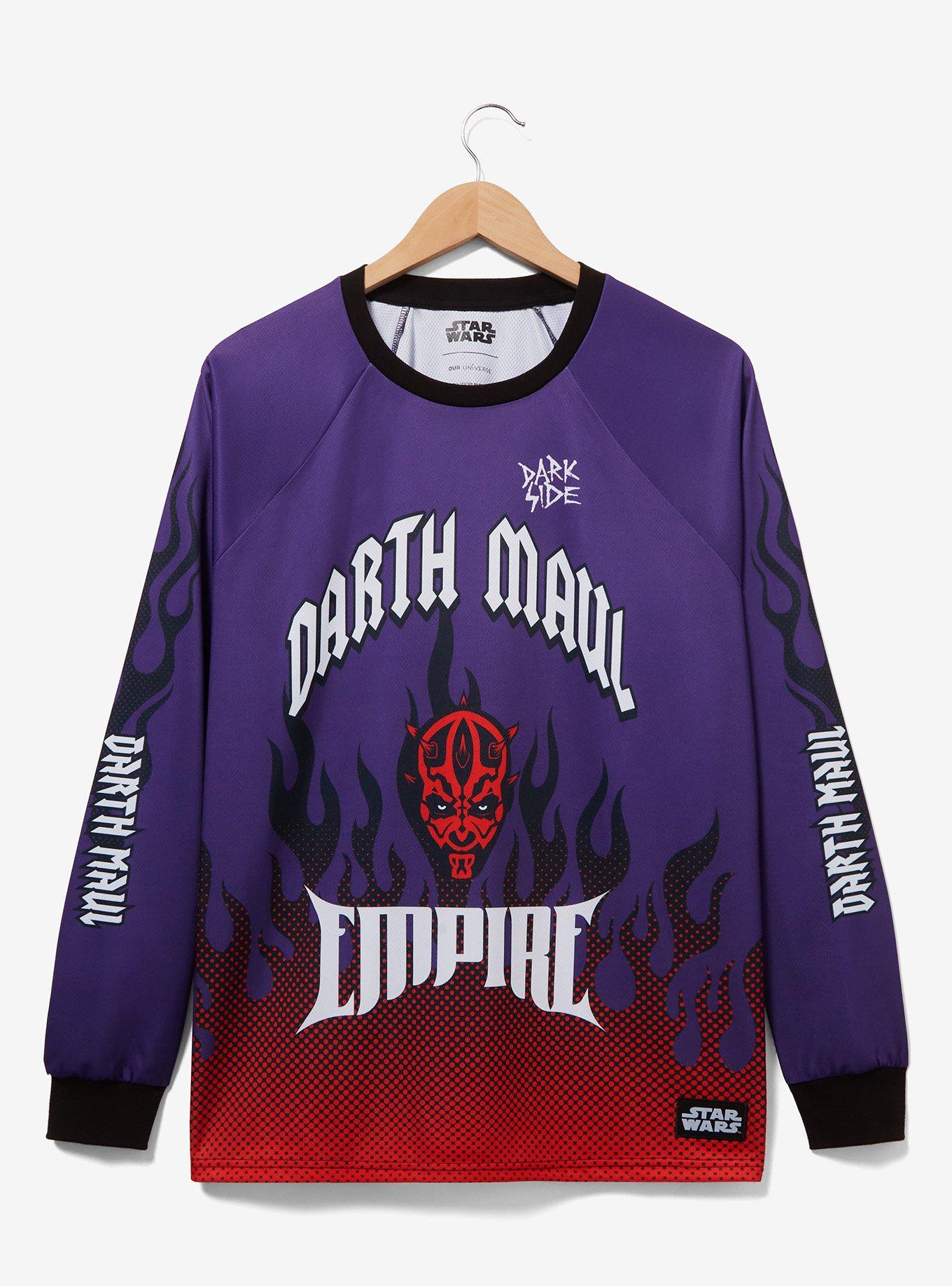 Star Wars Darth Maul Motocross Jersey - BoxLunch Exclusive, PURPLE, hi-res
