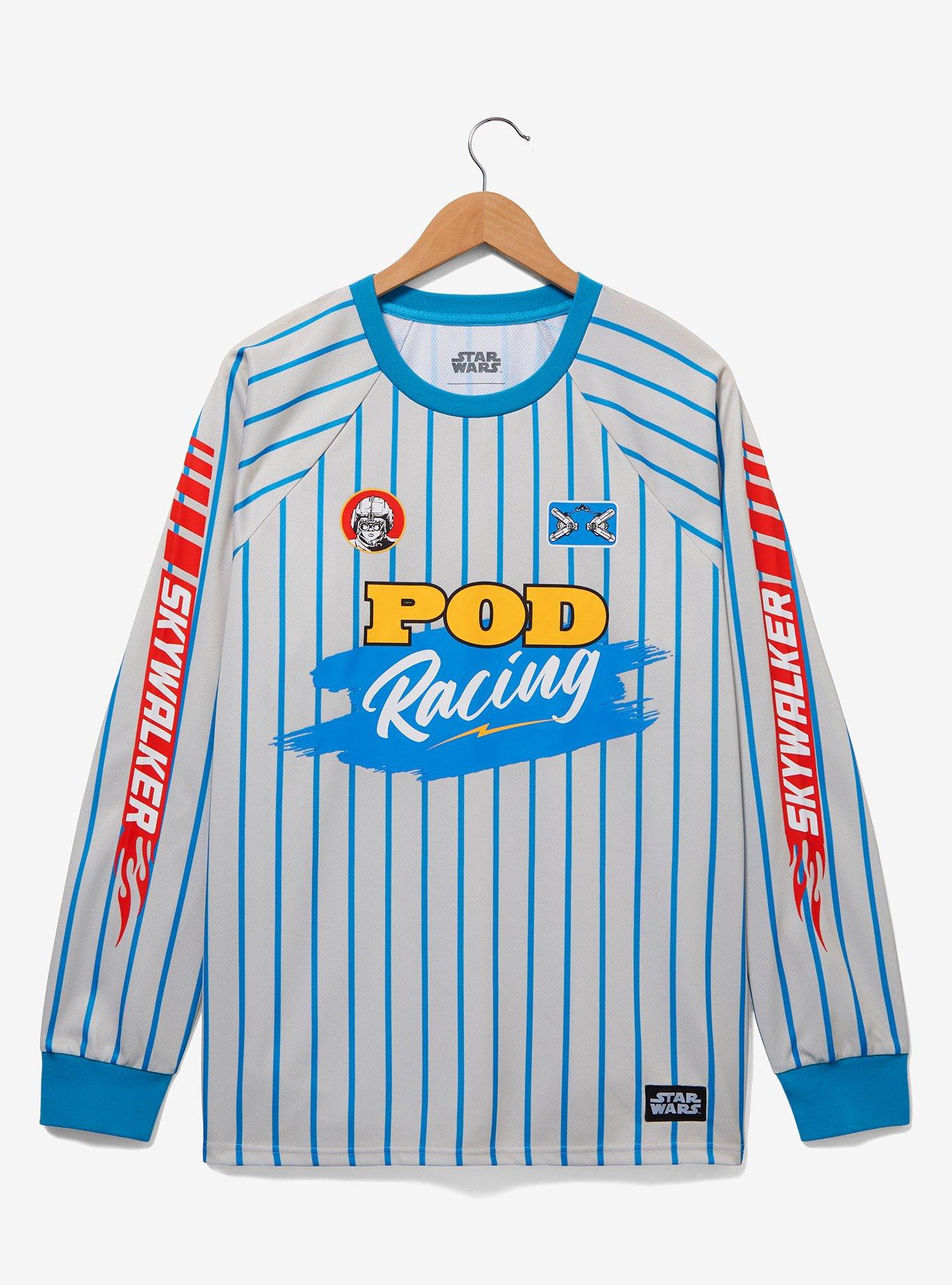 Star Wars Pod Racing Motocross Jersey — BoxLunch Exclusive, BLUE, hi-res