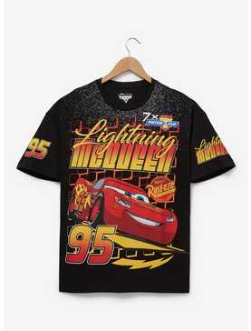 Disney Pixar Cars Lightning McQueen Racing Allover Print T-Shirt — BoxLunch Exclusive, , hi-res