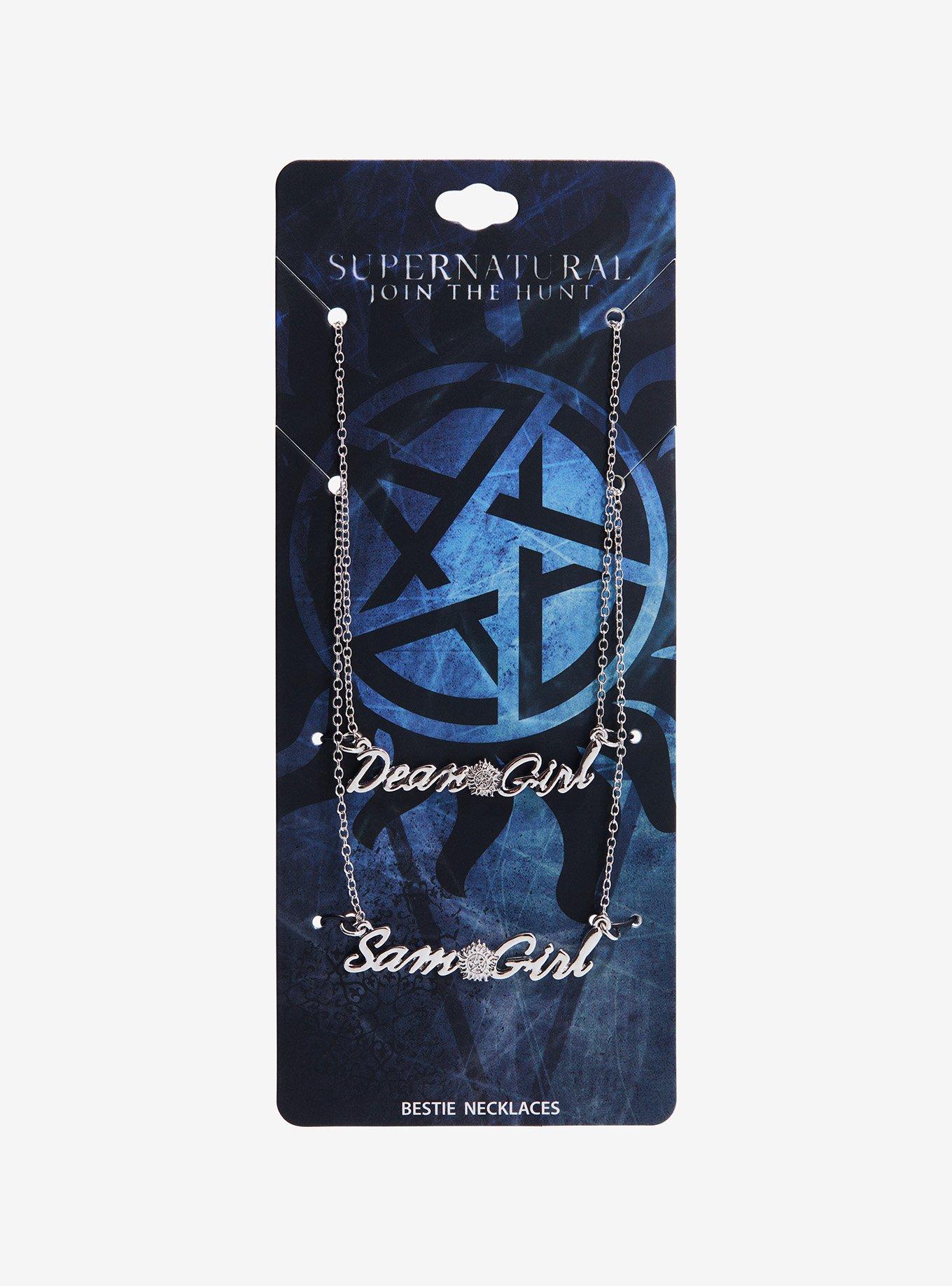 Supernatural Sam & Dean Girl Best Friend Necklace Set, , hi-res