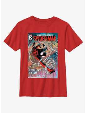 Marvel Spider-Man Miles Morales Brooklyns Finest Poster Youth T-Shirt, , hi-res
