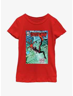 Marvel Spider-Man Miles Morales The Way Home Poster Youth Girls T-Shirt, , hi-res
