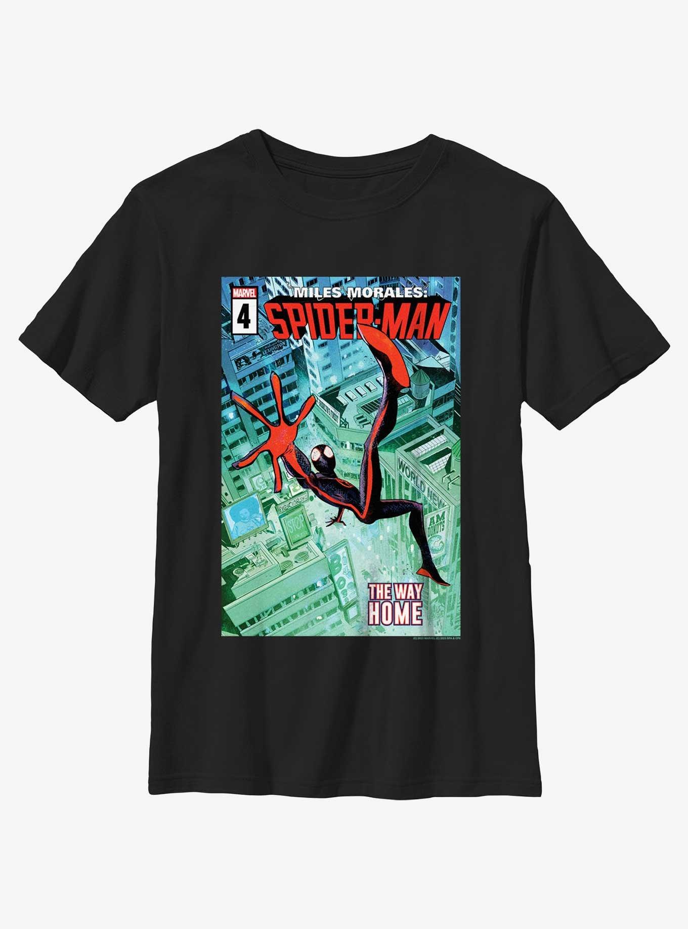 Marvel Spider-Man Miles Morales The Way Home Poster Youth T-Shirt, , hi-res