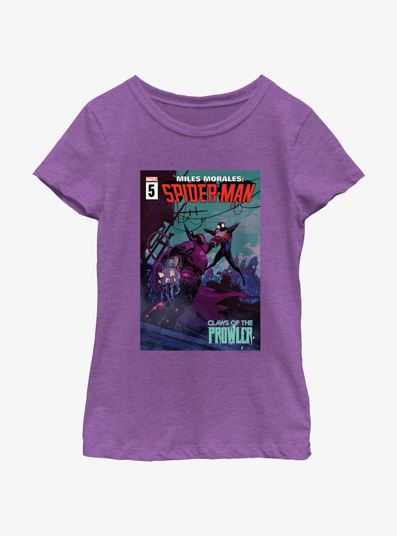 Marvel Spider-Man Claws Of The Prowler Poster Youth Girls T-Shirt, , hi-res
