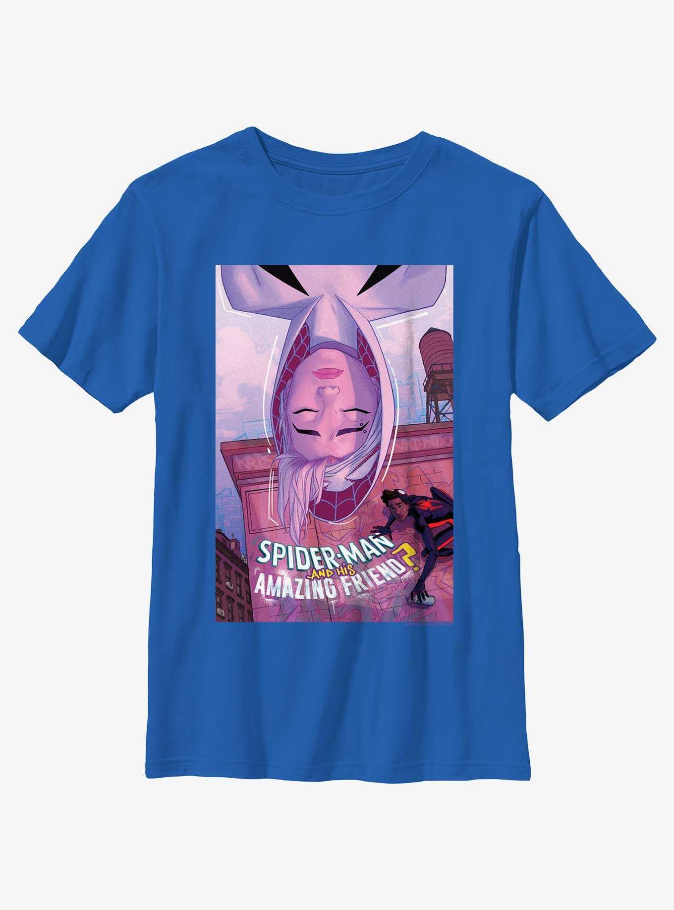 Marvel Spider-Man Spider-Gwen Amazing Friend Poster Youth T-Shirt, , hi-res