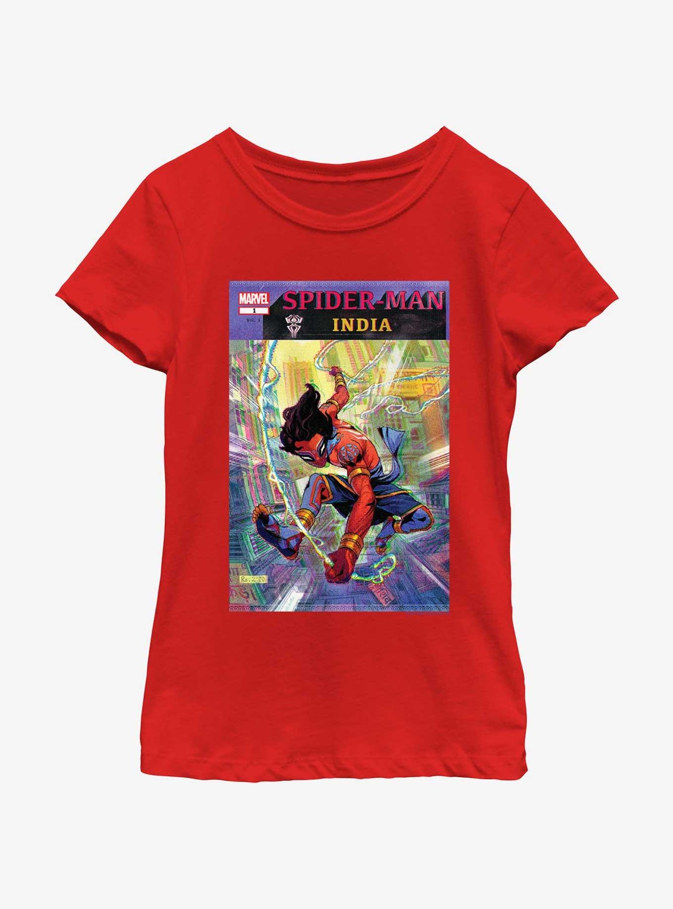 Marvel Spider-Man India Poster Youth Girls T-Shirt, , hi-res