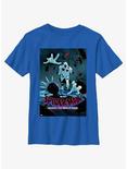 Marvel Spider-Man: Across The Spider-Verse The Spot vs. Spider-Man Poster Youth T-Shirt, ROYAL, hi-res