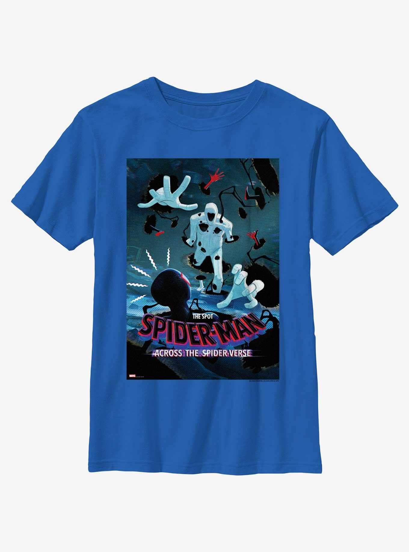 Marvel Spider-Man: Across The Spider-Verse The Spot vs. Spider-Man Poster Youth T-Shirt, , hi-res