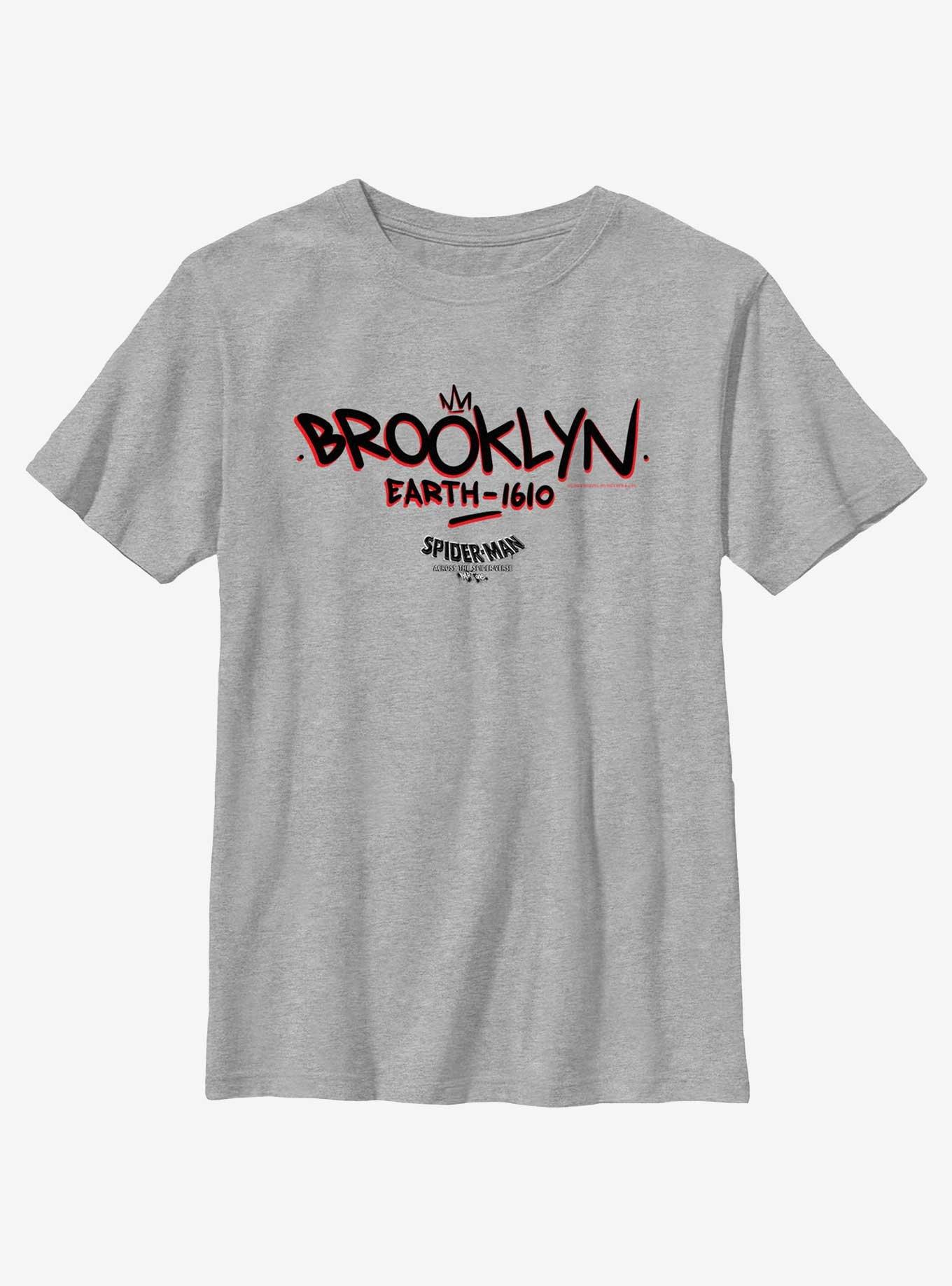 Marvel Spider-Man: Across The Spider-Verse Brooklyn Earth-1610 Youth T-Shirt, , hi-res