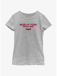 Marvel Spider-Man: Across The Spider-Verse Nueva York Earth-928 Youth Girls T-Shirt, ATH HTR, hi-res
