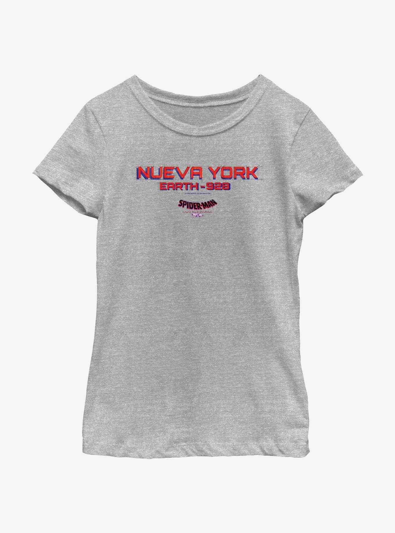 Marvel Spider-Man: Across The Spider-Verse Nueva York Earth-928 Youth Girls T-Shirt, , hi-res