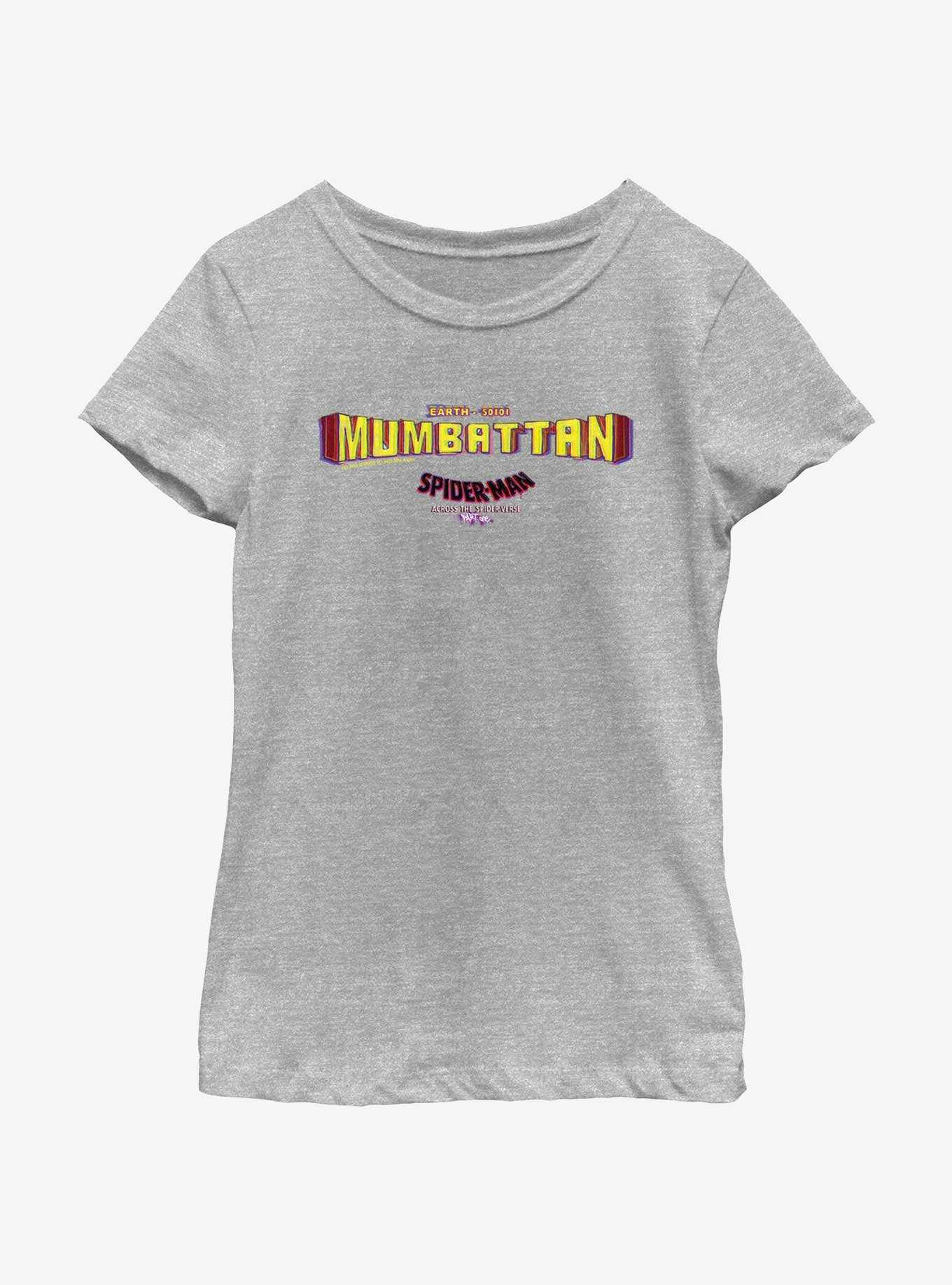 Marvel Spider-Man: Across The Spider-Verse Mumbattan Earth-50101 Youth Girls T-Shirt, , hi-res