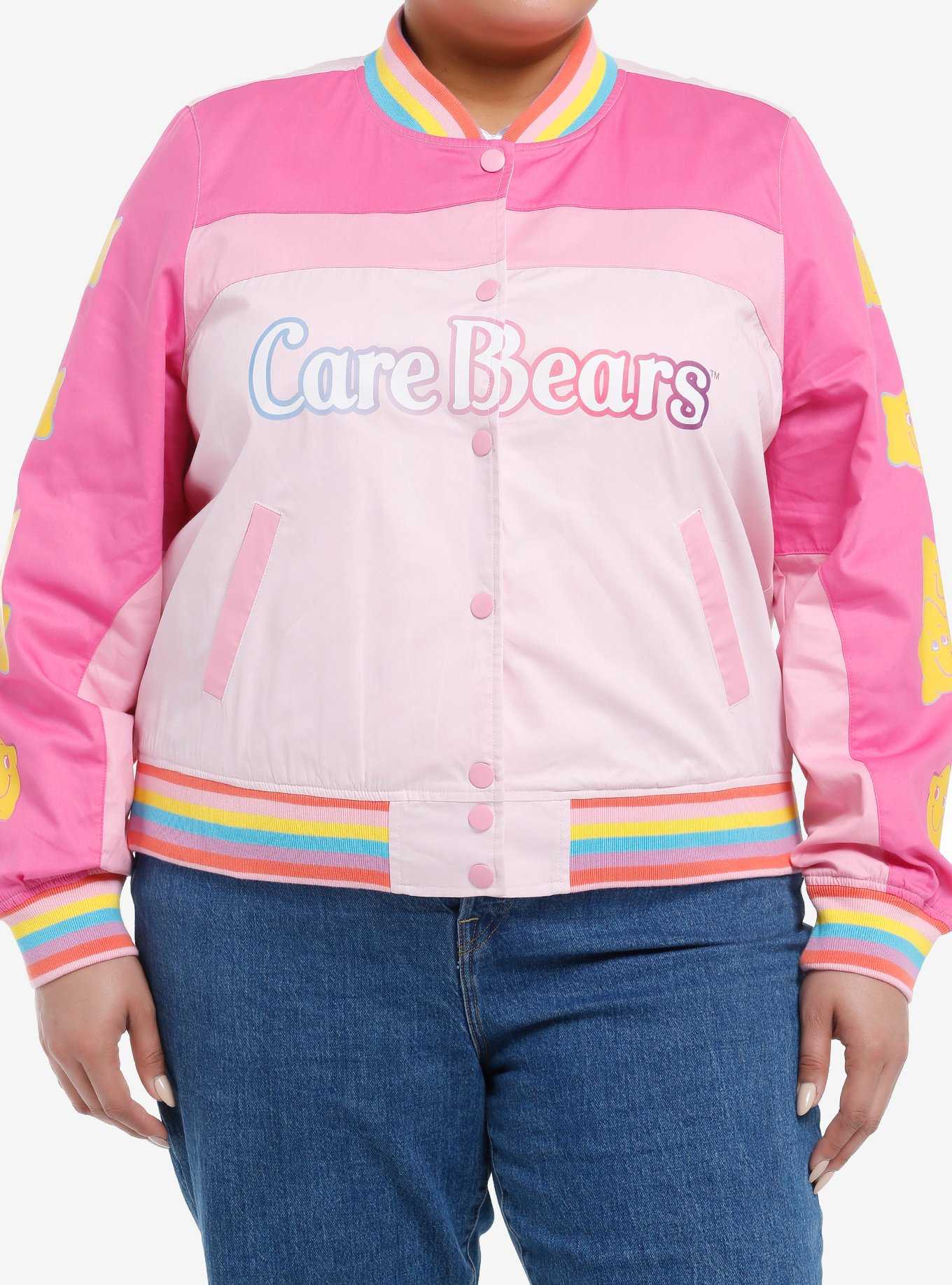 Care Bears Rainbow Varsity Girls Racing Jacket Plus Size, , hi-res