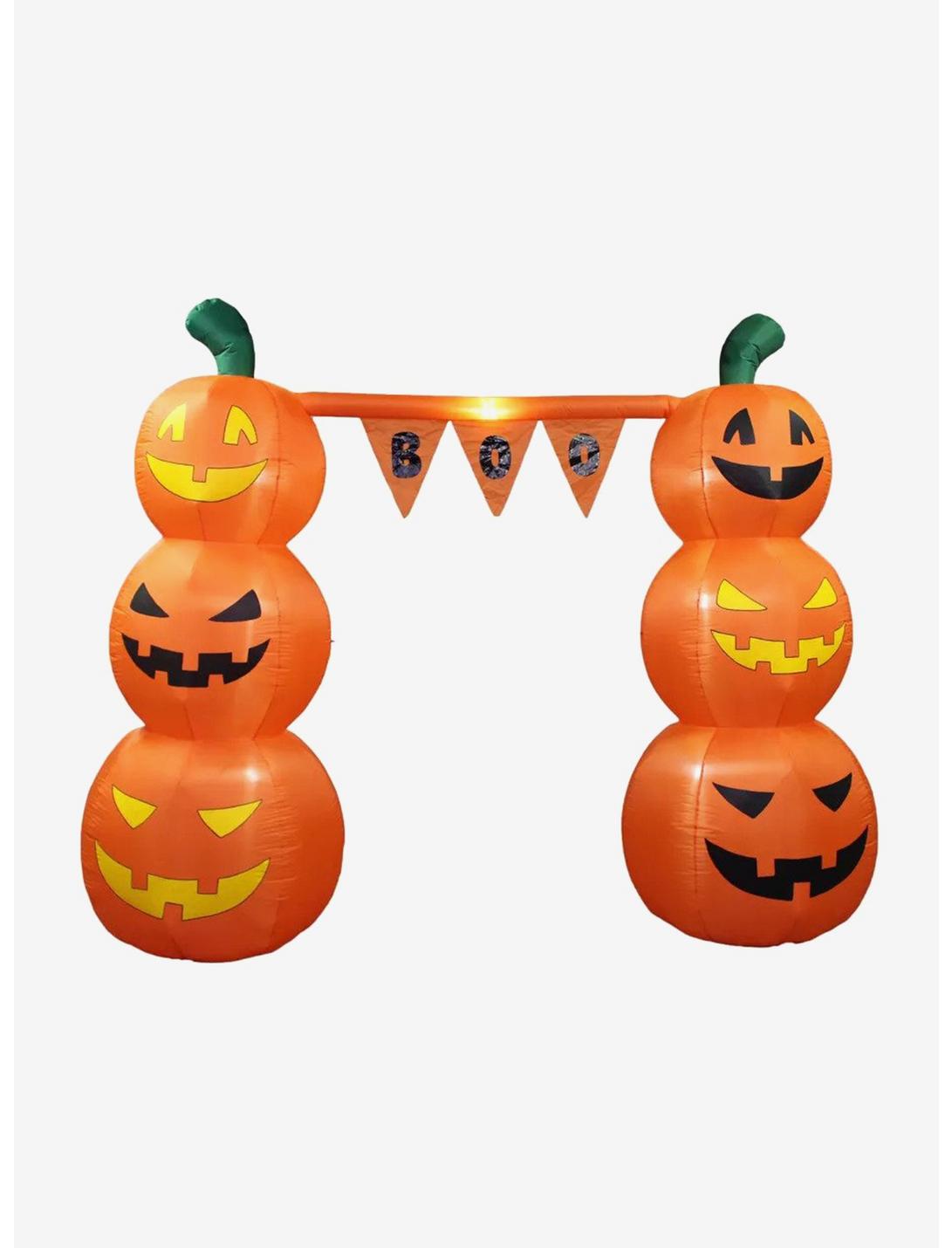 Pumpkin Banner Archway Inflatable Decor, , hi-res