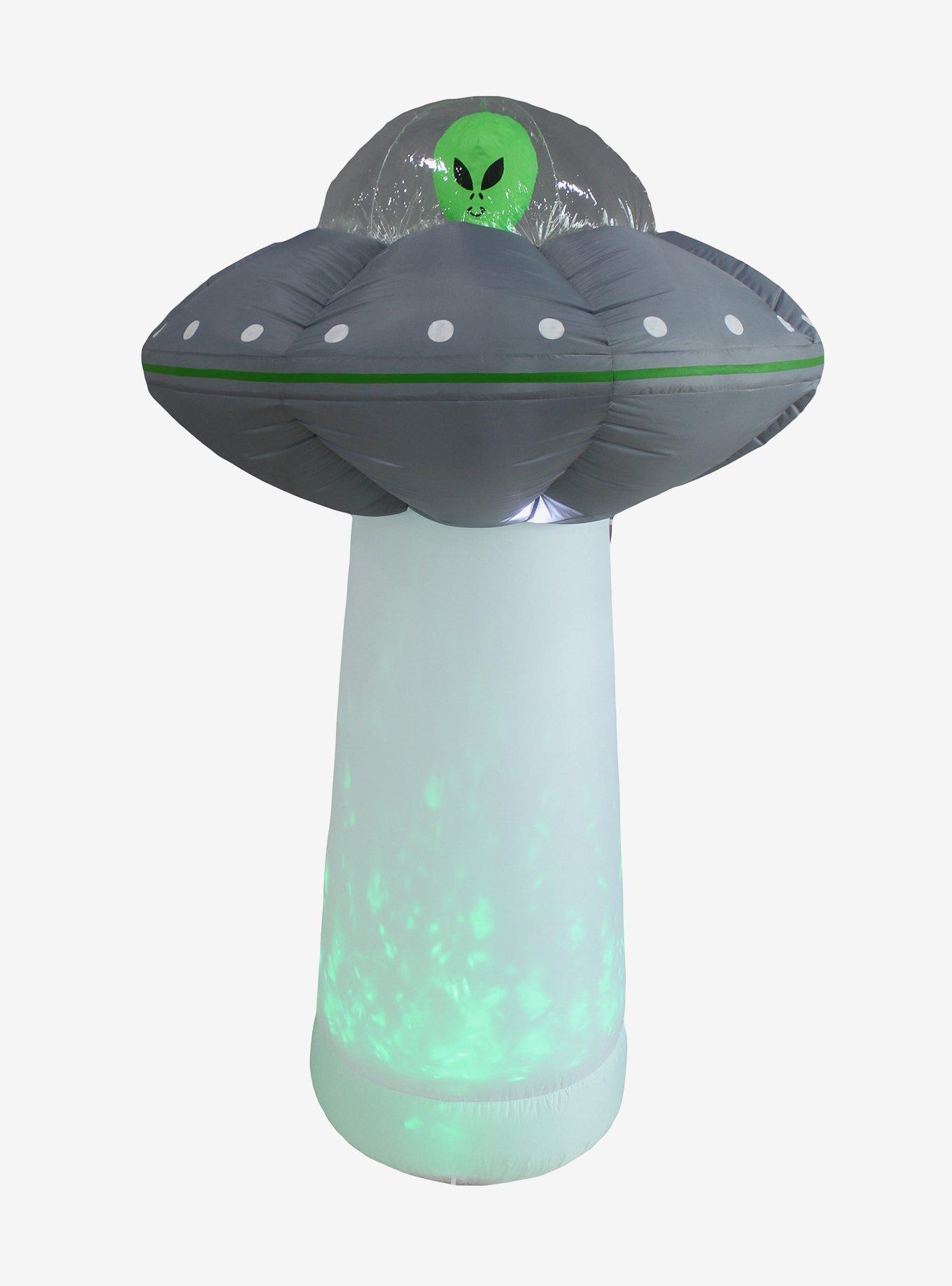 Alien UFO with Inferno Tractor Beam Inflatable Decor, , hi-res