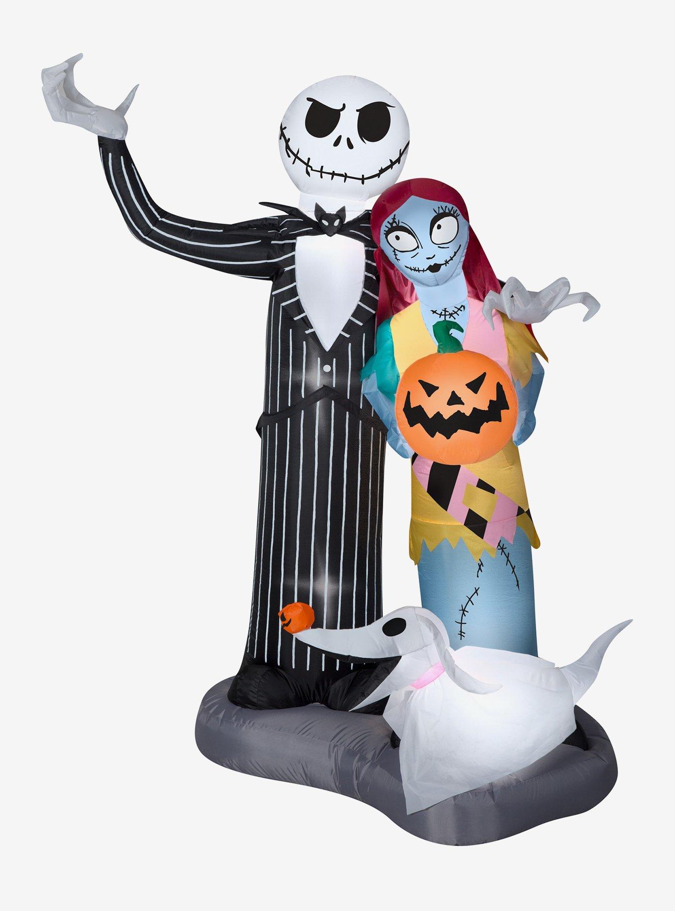 Disney Nightmare Before Christmas Jack Sally Zero Airblown, , hi-res