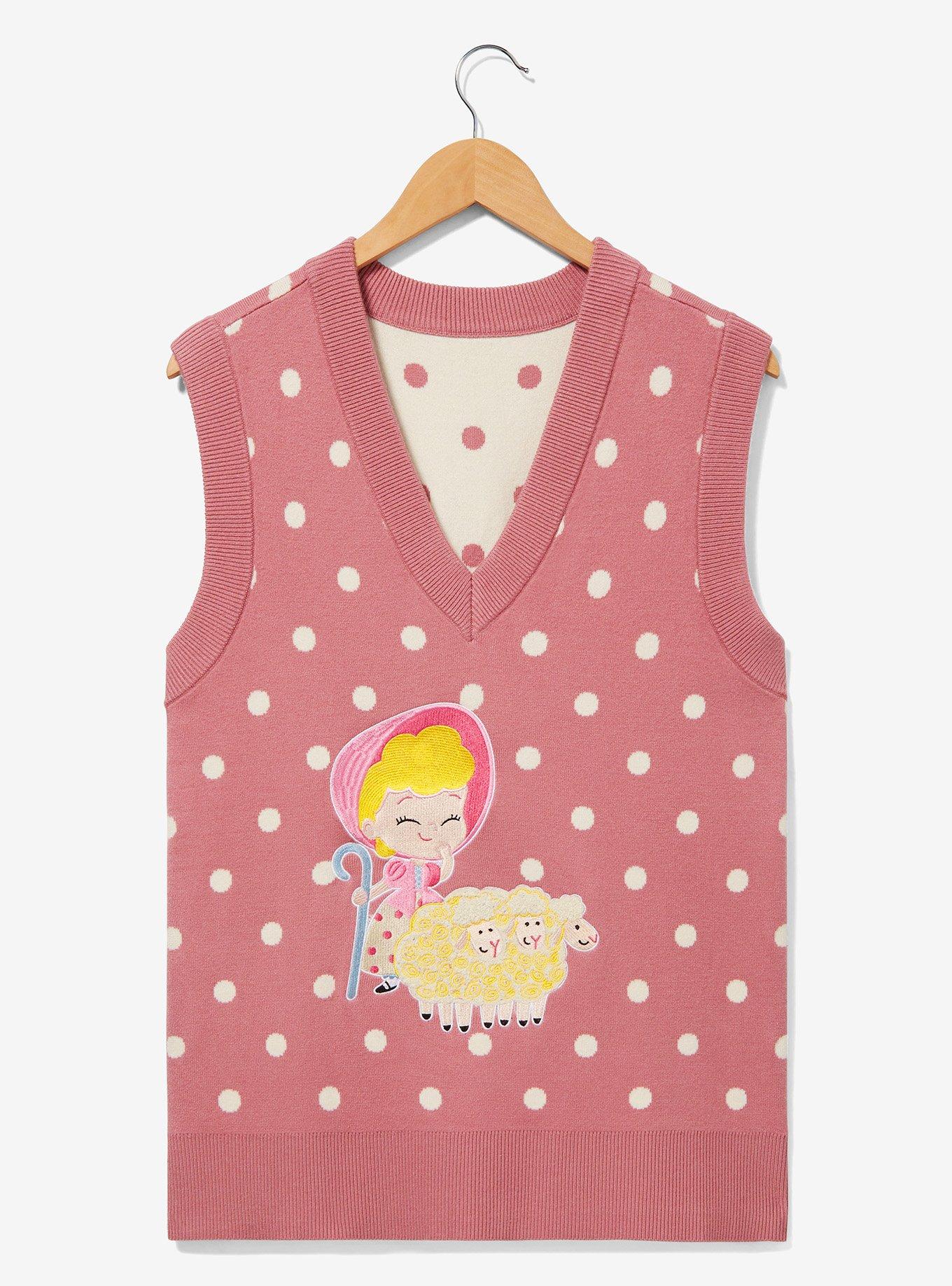 Her Universe Disney Pixar Toy Story Bo Peep Isometric Women's Oversized Vest — BoxLunch Exclusive, PINK, hi-res