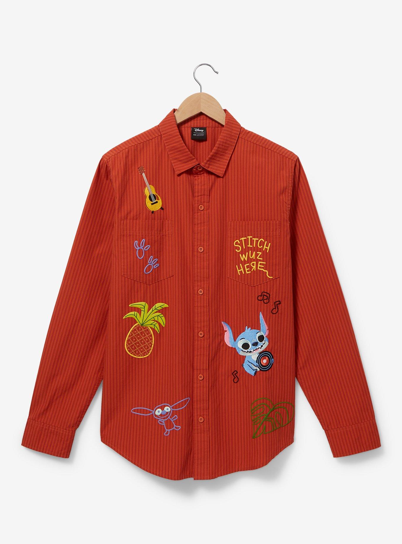 Her Universe Disney Lilo & Stitch Isometric Icons Shacket &mdash; BoxLunch Exclusive, BURNT ORANGE, hi-res