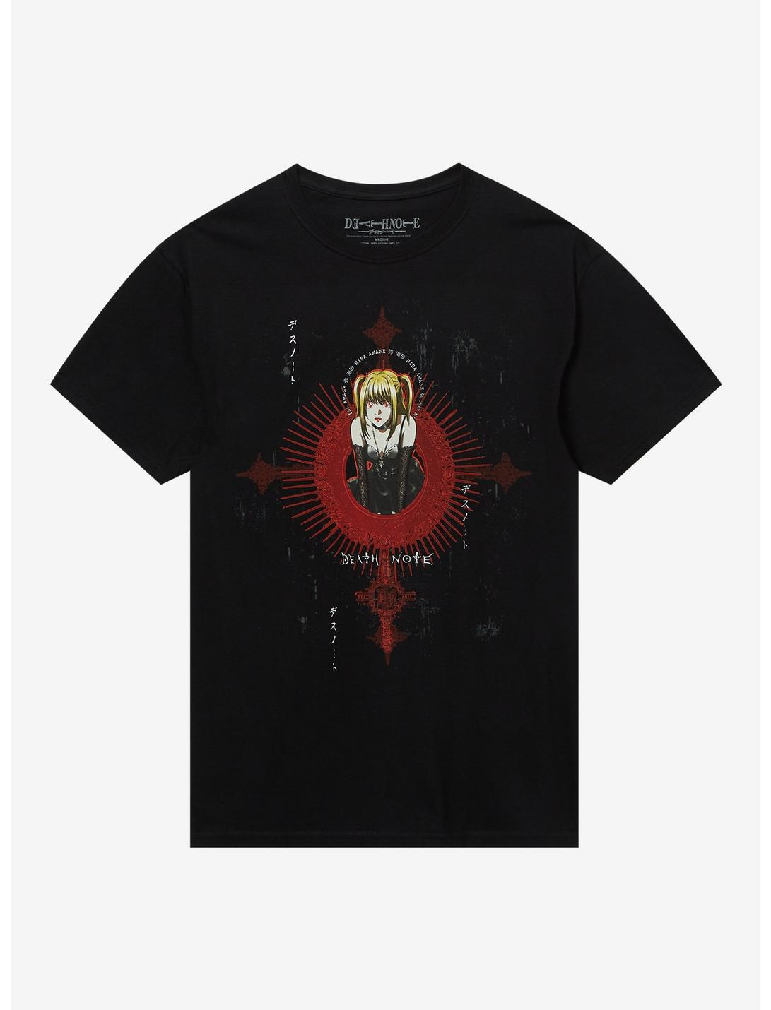Death Note Misa Amane Red Symbol T-Shirt, BLACK, hi-res