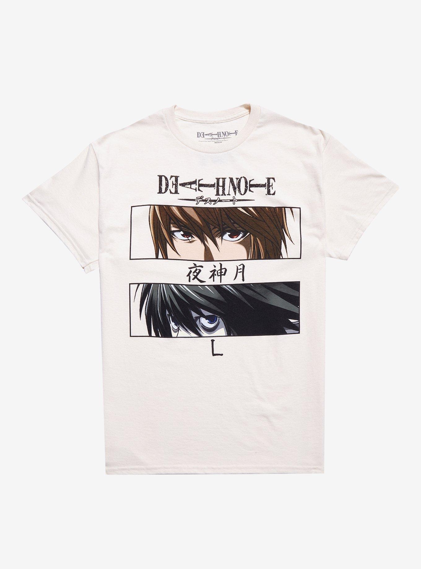 Death Note Light & L Eyes T-Shirt | Hot Topic