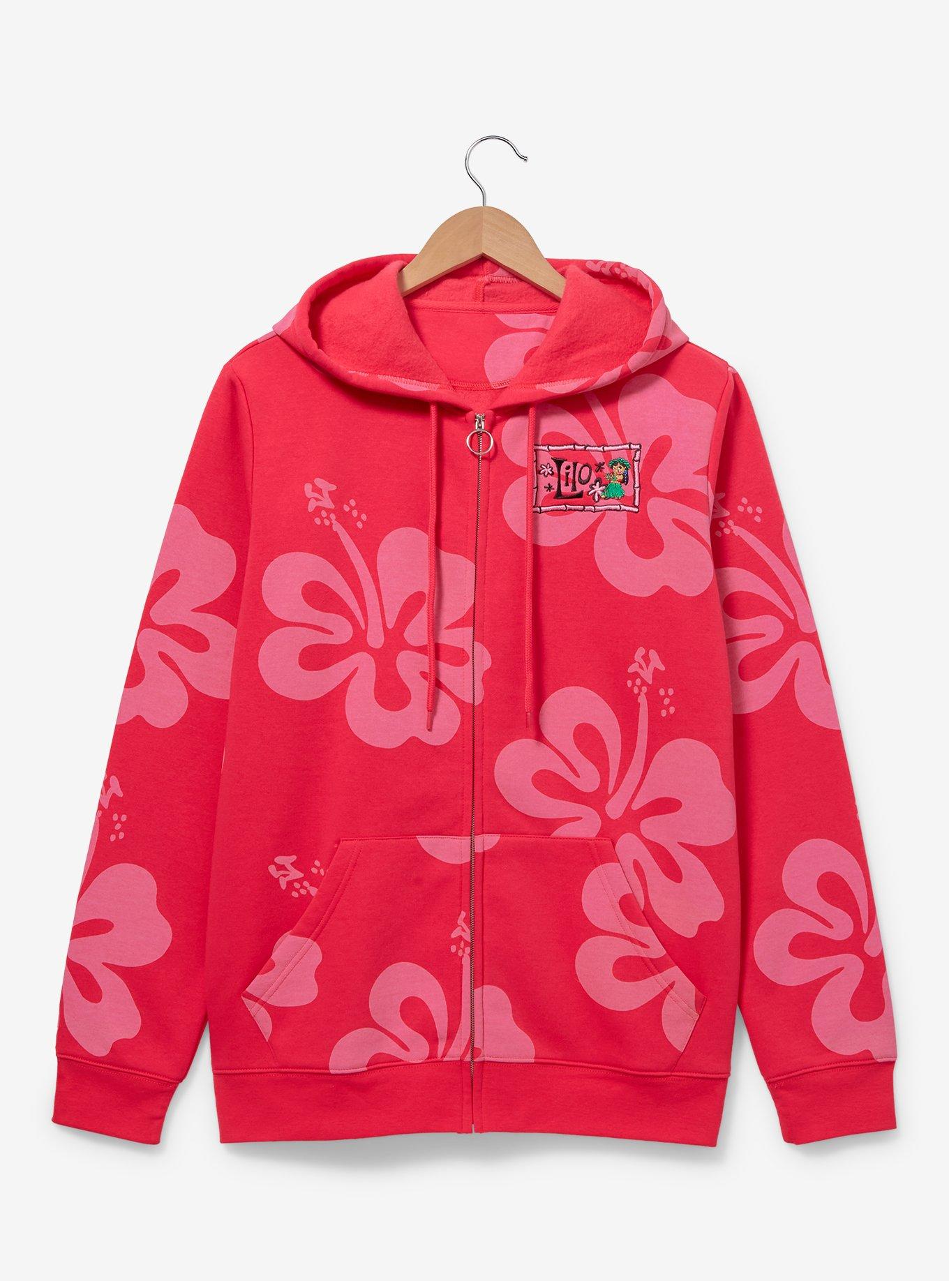 Our Universe Disney Lilo & Stitch Lilo Hibiscus Zip Hoodie, , hi-res