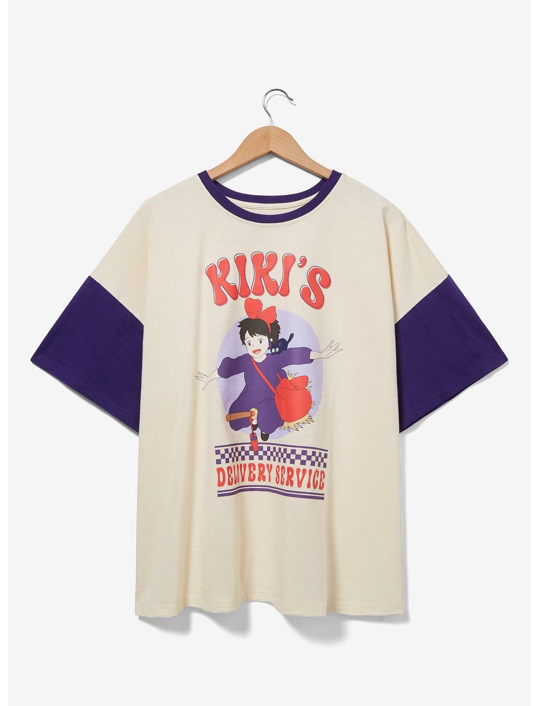 Studio Ghibli Kiki's Delivery Service Color Block Women's Plus Size T-Shirt — BoxLunch Exclusive, MULTI, hi-res