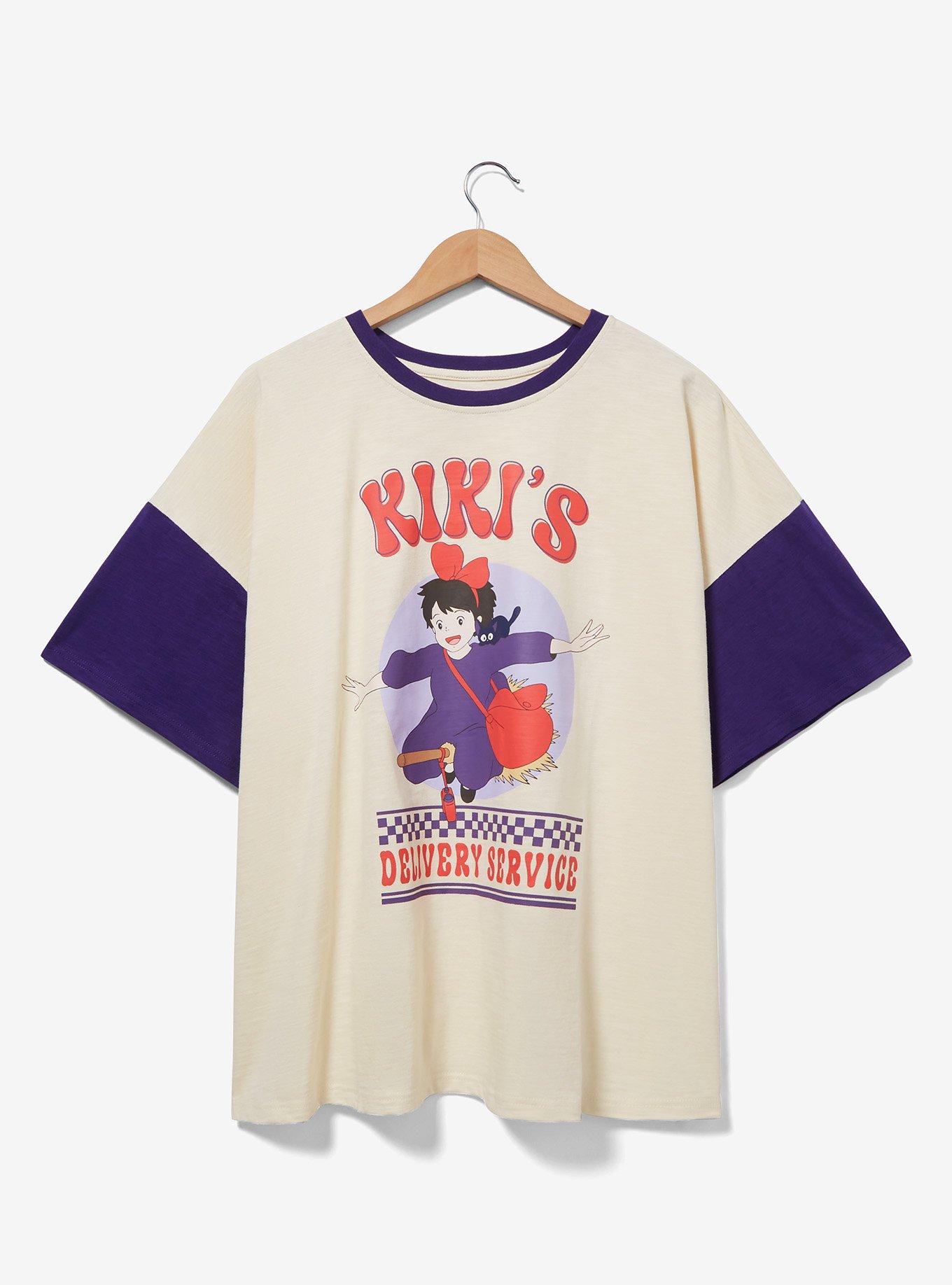 Studio Ghibli Kiki's Delivery Service Color Block Women's Plus Size T-Shirt — BoxLunch Exclusive, MULTI, hi-res