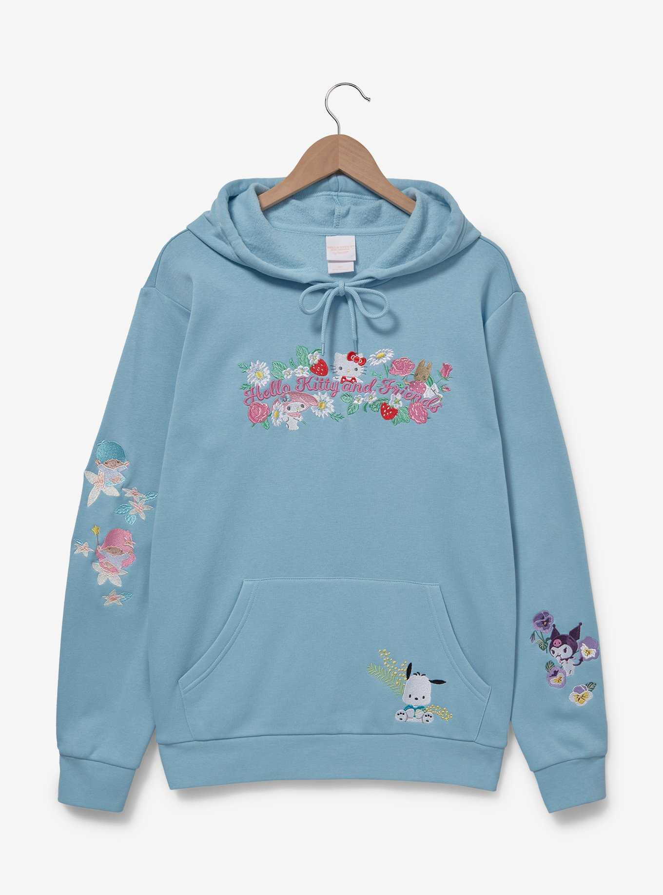 Sanrio Hello Kitty and Friends Floral Character Hoodie — BoxLunch Exclusive, , hi-res