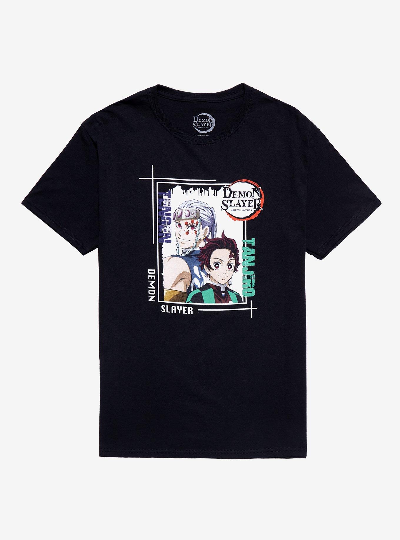 Demon Slayer: Kimetsu No Yaiba Tanjiro & Tengen T-Shirt, BLACK, hi-res