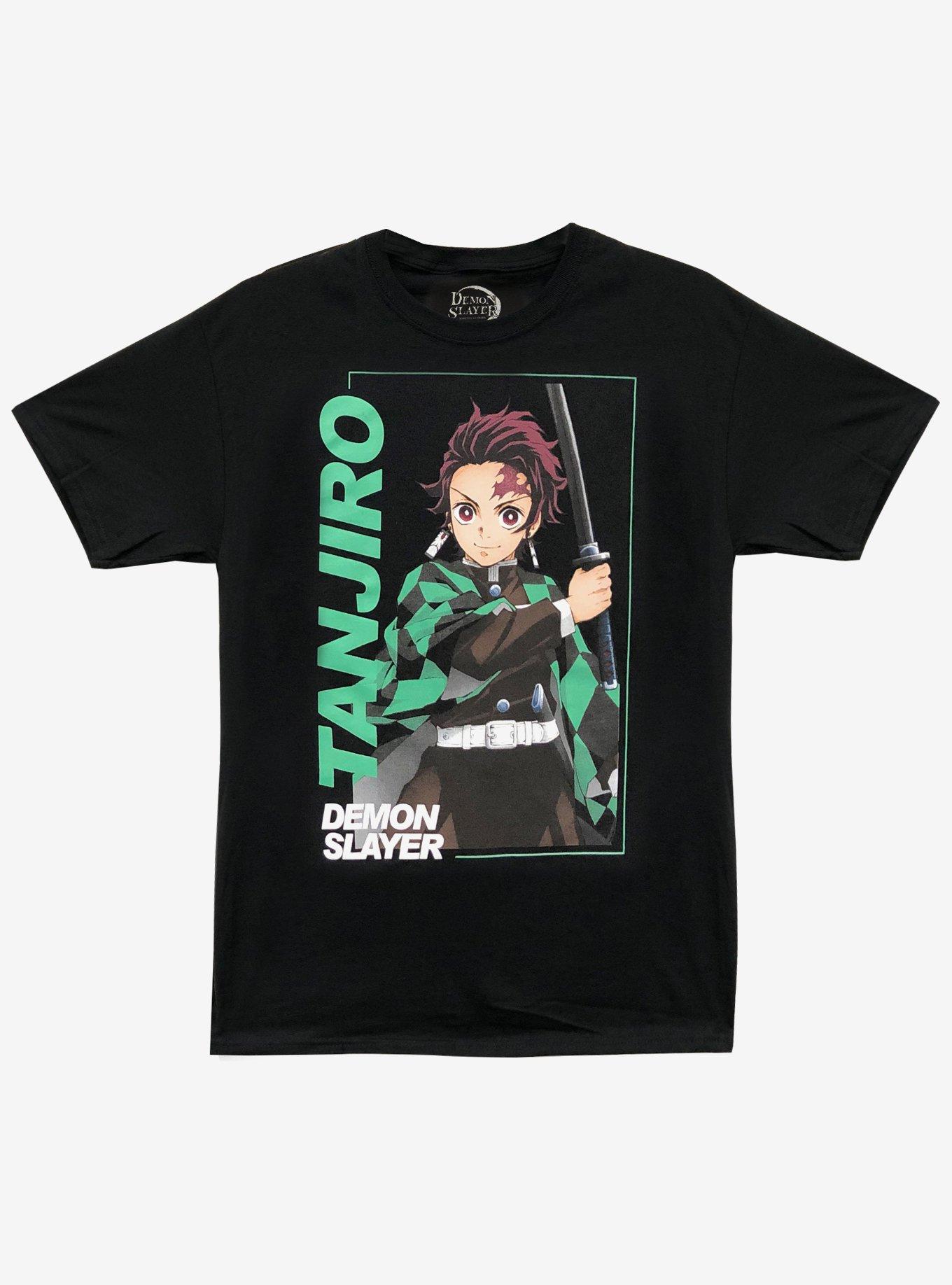 Demon Slayer: Kimetsu No Yaiba Tanjiro Portrait T-Shirt, BLACK, hi-res