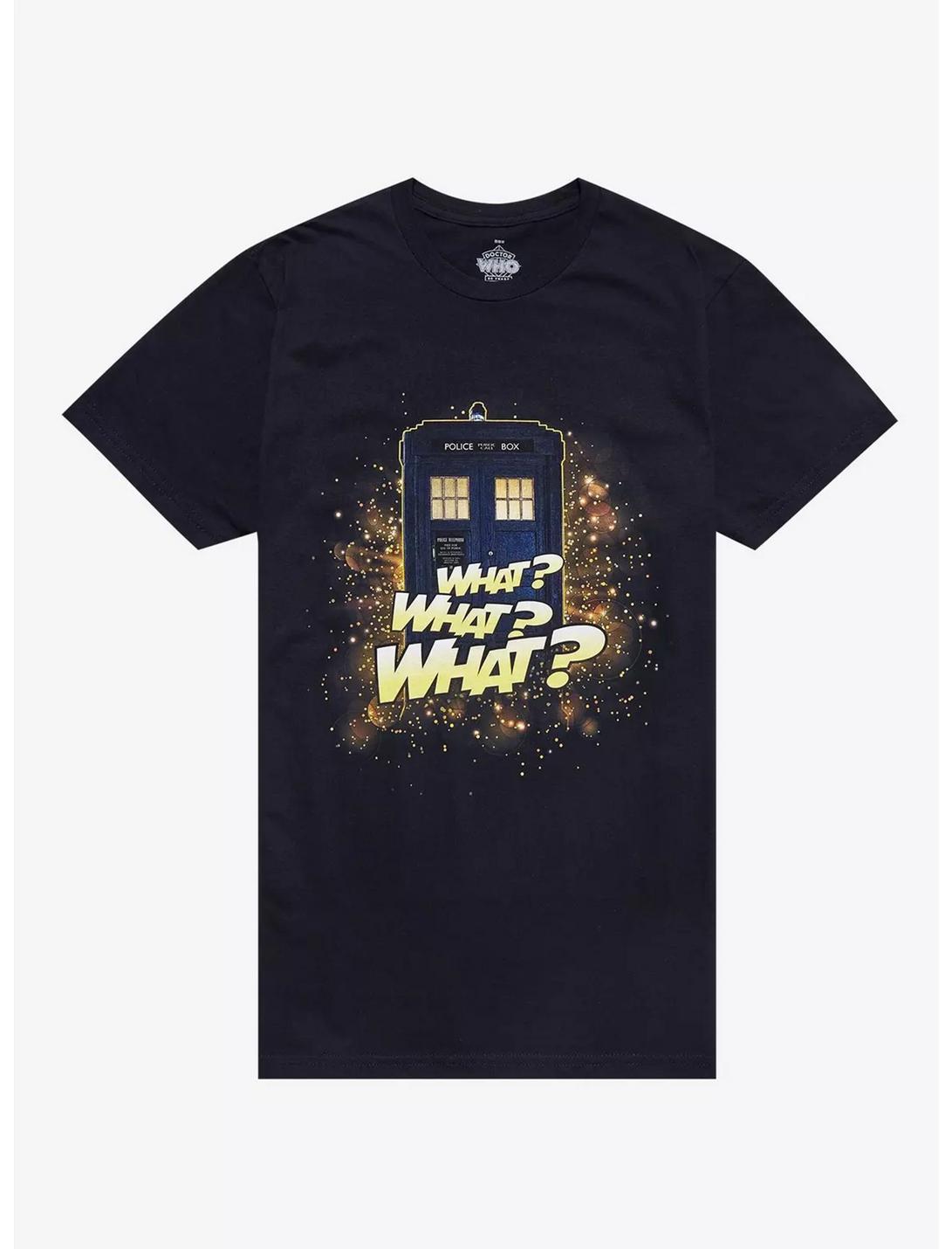 Doctor Who What What What T-Shirt, BLACK, hi-res