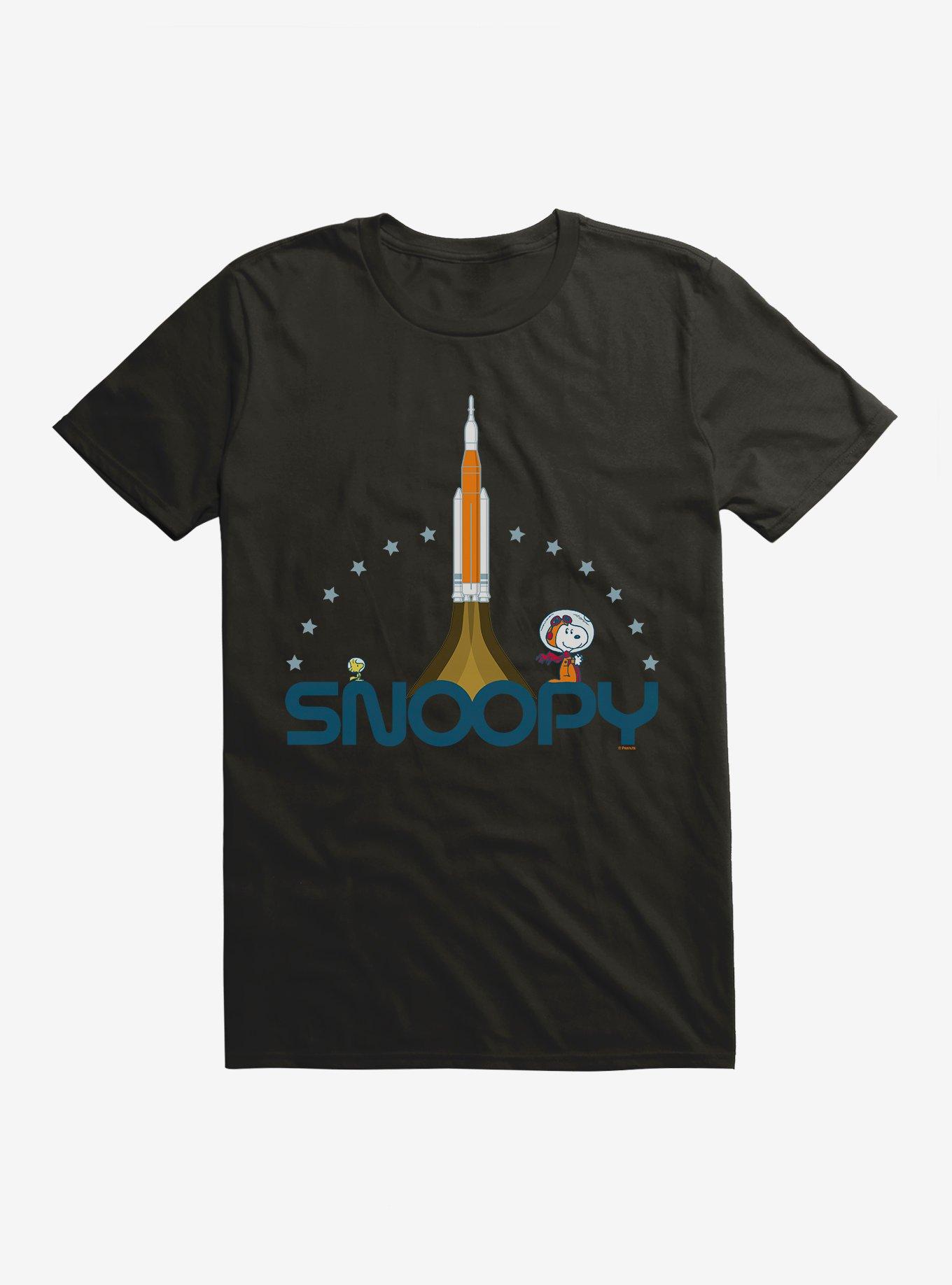 Peanuts Snoopy Space Rocket T-Shirt, , hi-res