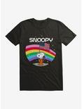 Peanuts Rainbow Snoopy On The Moon T-Shirt, , hi-res