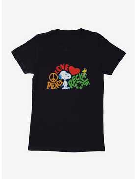 Peanuts Peace Love Recycle Womens T-Shirt, , hi-res