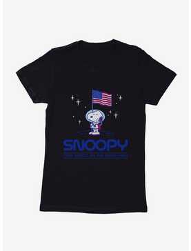 Peanuts Snoopy On The Moon Womens T-Shirt, , hi-res