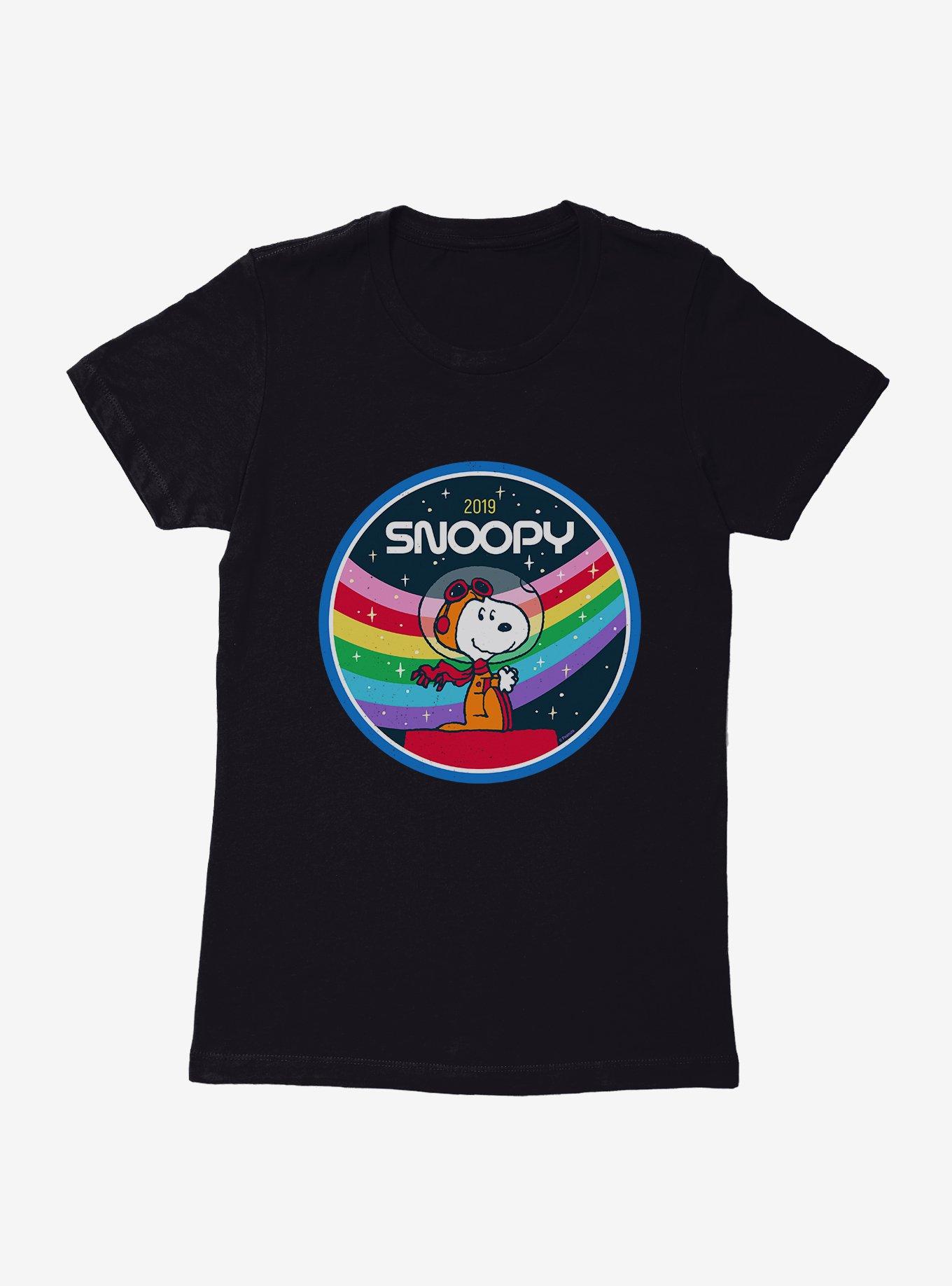 Peanuts Rainbow Space Snoopy Womens T-Shirt, , hi-res