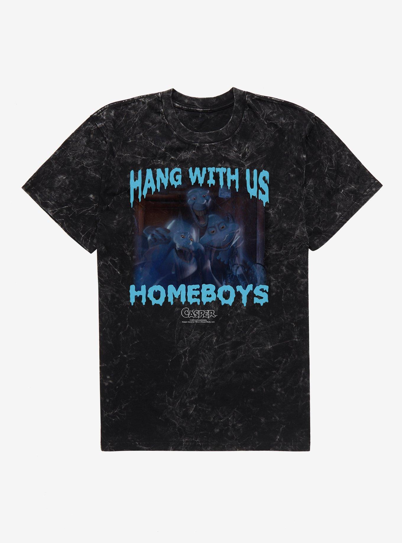 Casper Hang With Us Homeboys Mineral Wash T-Shirt, BLACK MINERAL WASH, hi-res