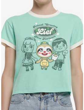 Animal Crossing: New Horizons Leif Ringer Girls Crop T-Shirt, , hi-res