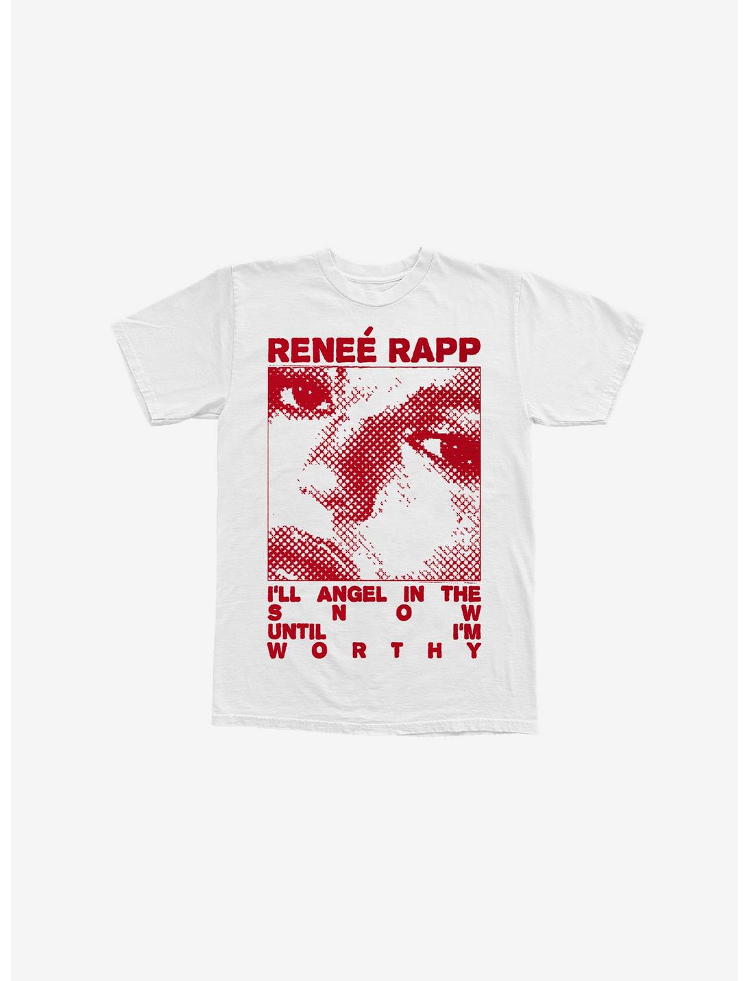 Renee Rapp Close-Up Portrait Boyfriend Fit Girls T-Shirt, BRIGHT WHITE, hi-res