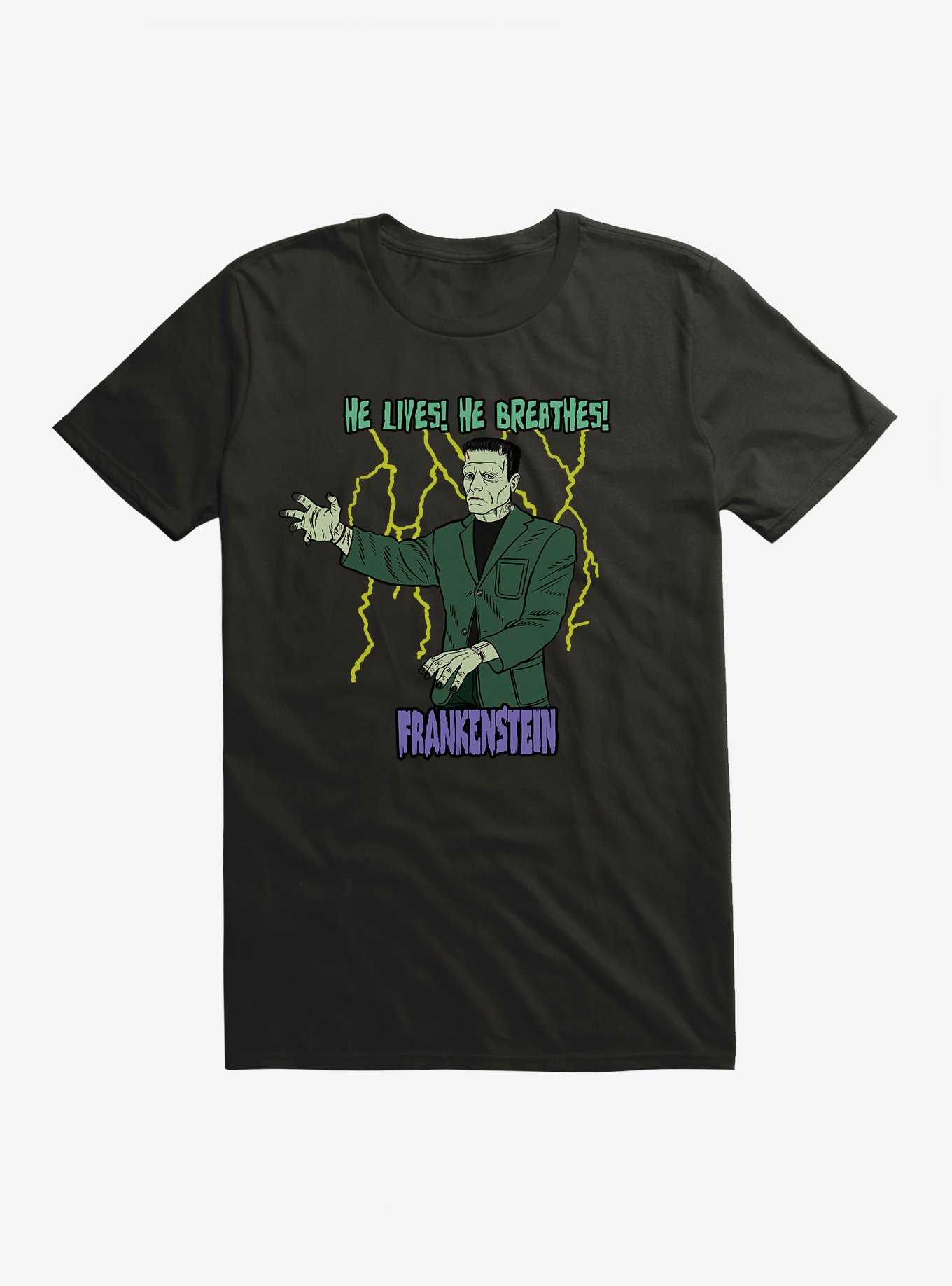 Universal Monsters Frankenstein He Lives He Breathes T-Shirt, , hi-res