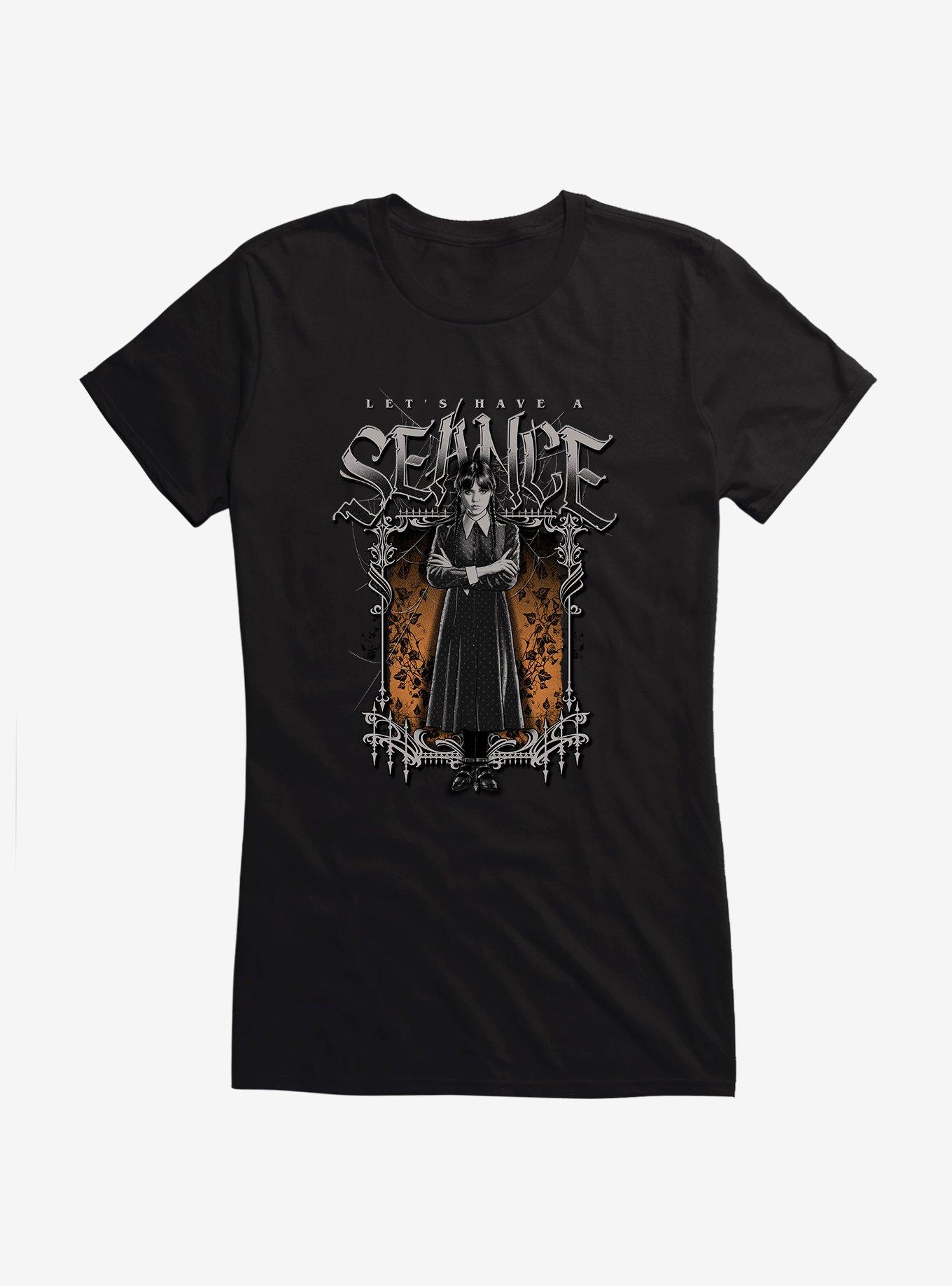 Wednesday Let's Have A Seance Girls T-Shirt, , hi-res