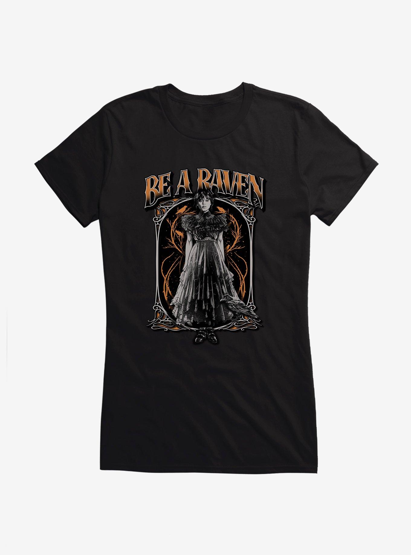 Wednesday Be A Raven Girls T-Shirt, , hi-res