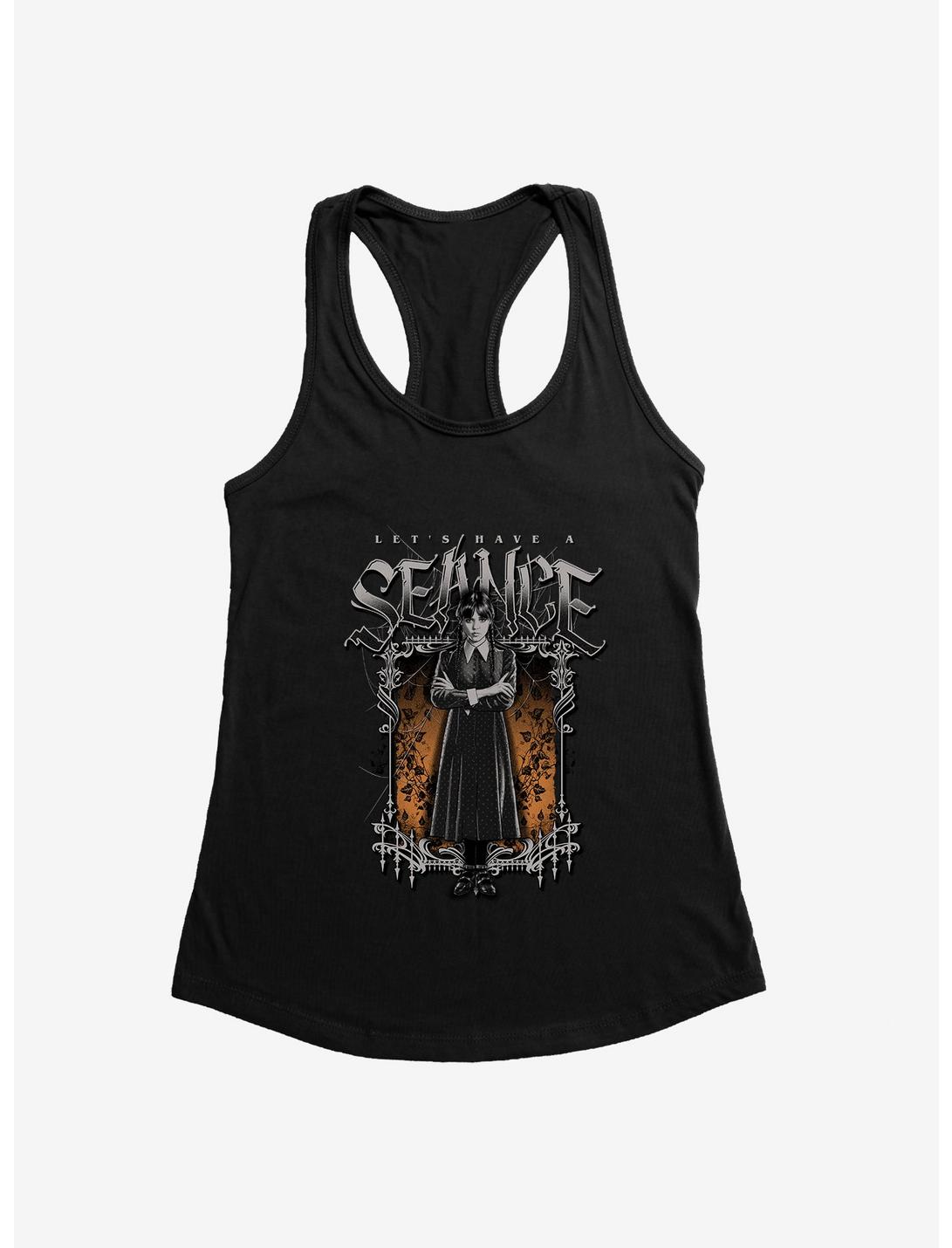Wednesday Let's Have A Seance Girls Tank, BLACK, hi-res