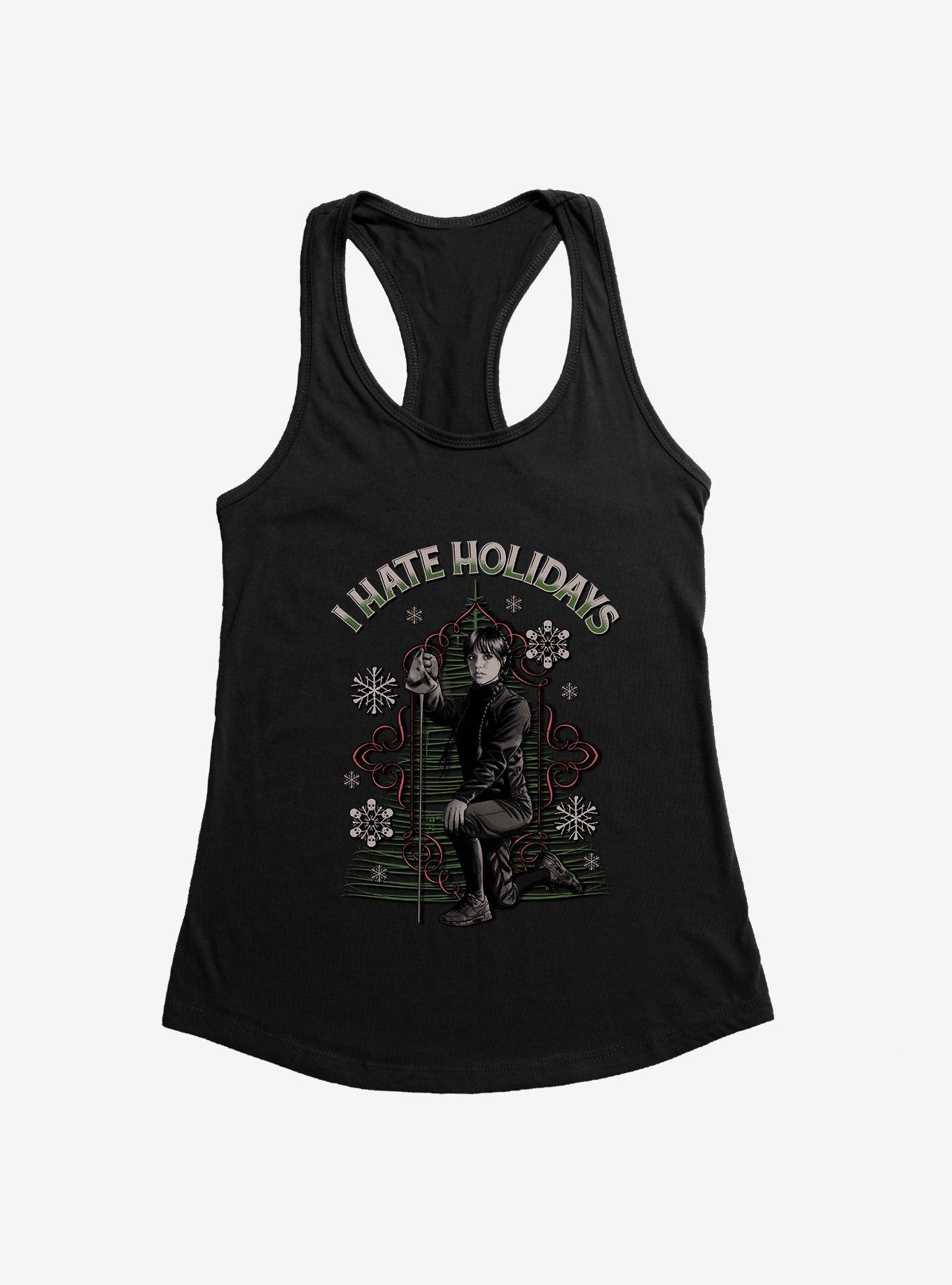 Wednesday I Hate Holidays Girls Tank, , hi-res