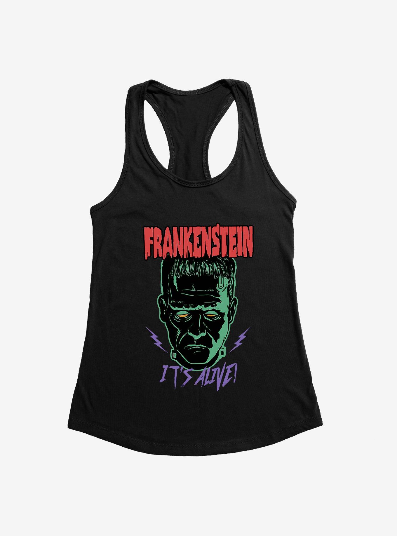 Universal Monsters Frankenstein It's Alive Girls Tank, BLACK, hi-res