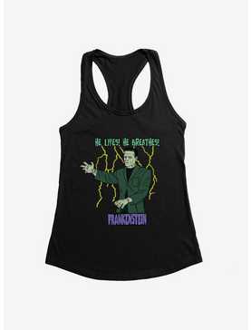 Universal Monsters Frankenstein He Lives He Breathes Girls Tank, , hi-res