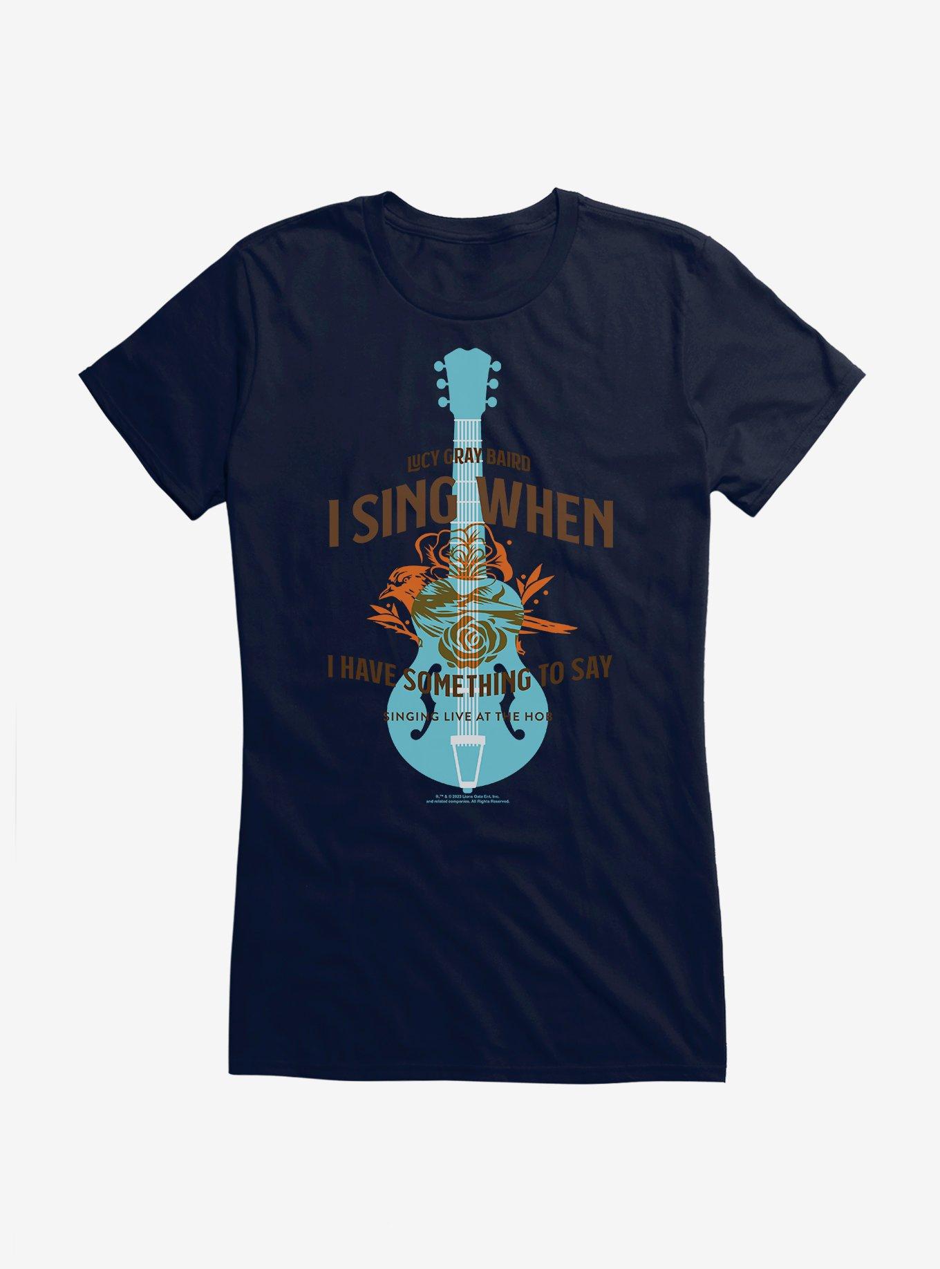 Hunger Games: The Ballad Of Songbirds And Snakes Lucy Gray Baird Guitar Girls T-Shirt