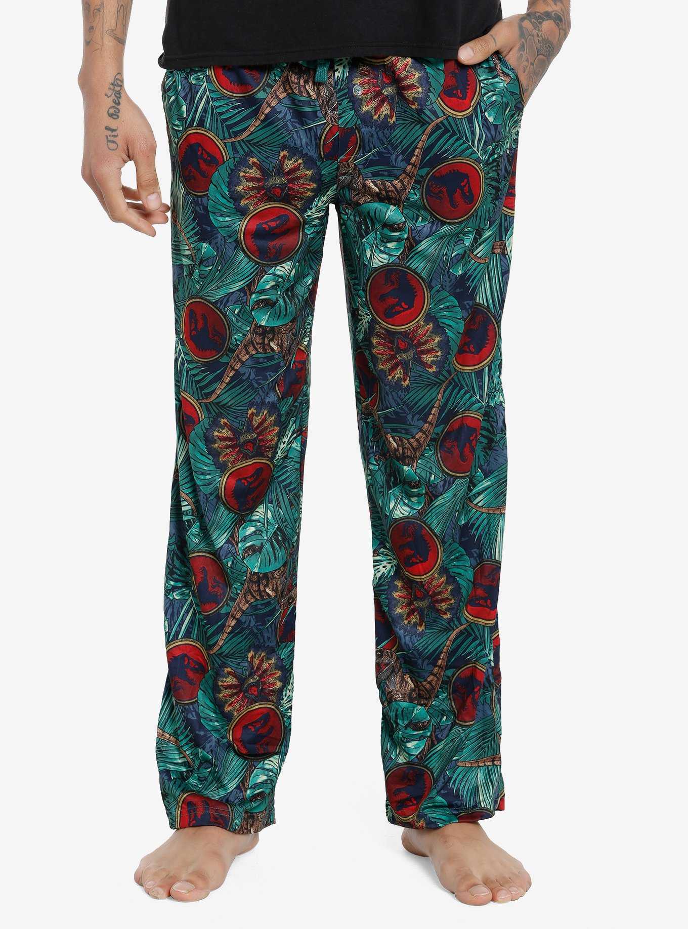 Jurassic Park Foliage Pajama Pants, , hi-res