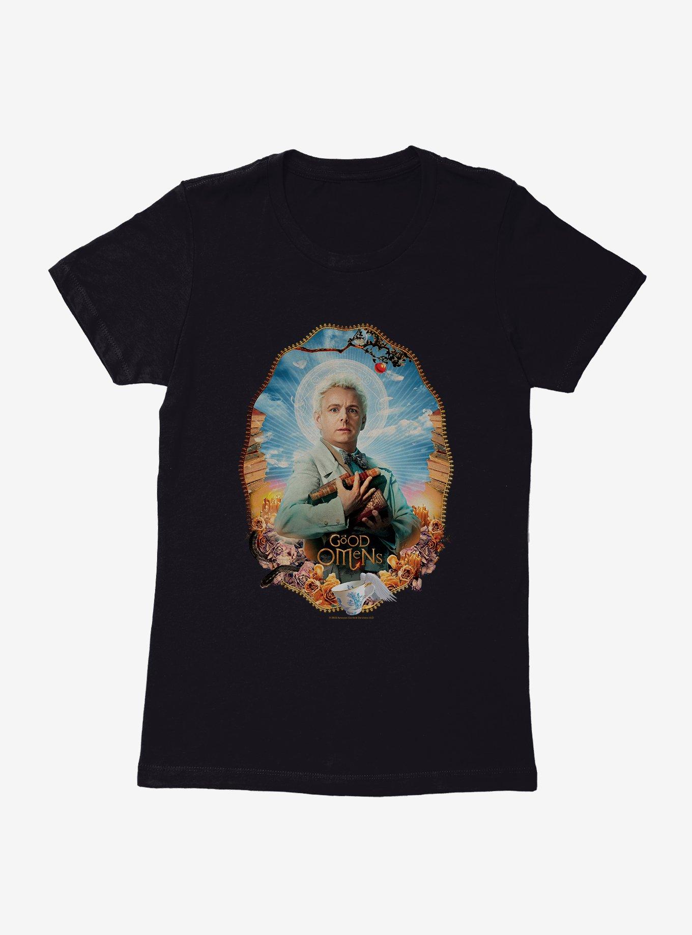 Good Omens Aziraphale Portrait Womens T-Shirt, , hi-res