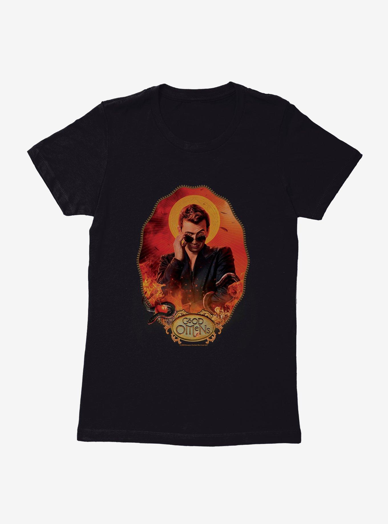 Good Omens Crowley Portrait Womens T-Shirt, , hi-res